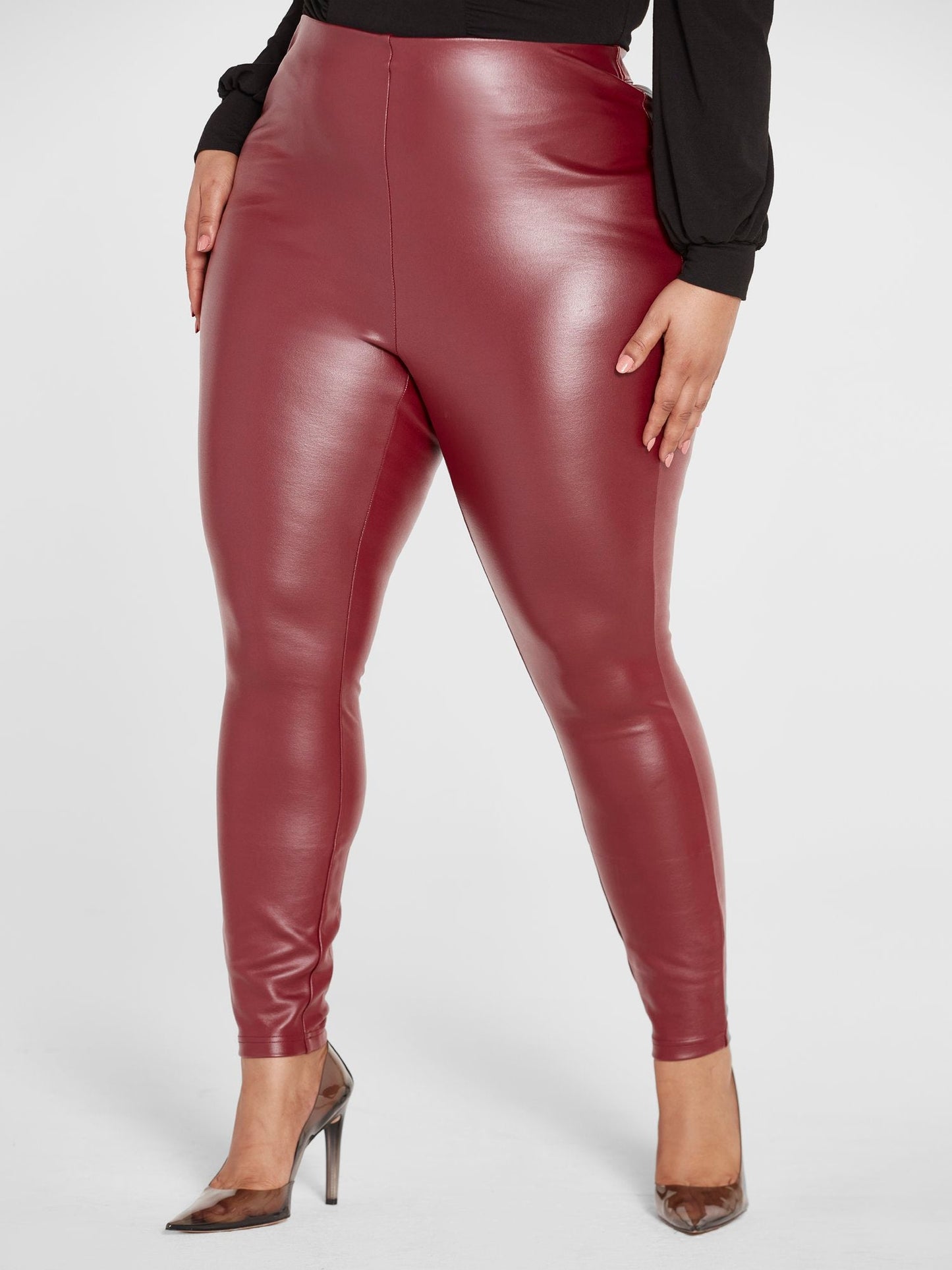 Tamara Coated Ponte Knit Leggings